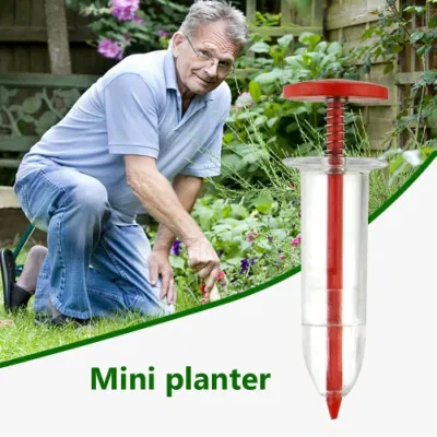  Mini sembradora sembradora de semillas sembradora manual ajustable hierba de flores Jeringa sembradora Jardín sembradora Herramientas dispensadoras Jardinería suministros