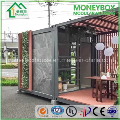 Portátil de 20 pies de la cabina prefabricados modulares contenedores Jardín Casa Verde