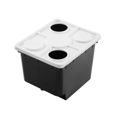 11L Sistema de Cultivo Hidropónico Dutch Bucket con Codos de Sifón