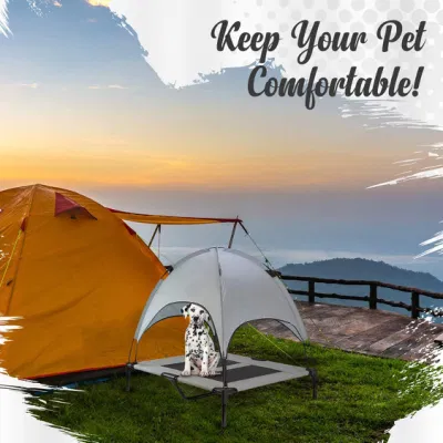  Precio barato Viajes de Lujo piscina elevada Cuna de la mascota perro cama con dosel
