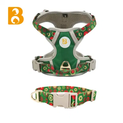 Bettering OEM Factory Ins impresión de colores personalizada sin Perro de tiro Arnés con collar