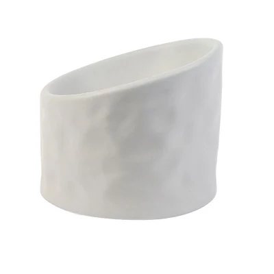  Cuenco para comida criada con gato y perro – cuencos de cerámica elevados para mascotas inclinados para gatos planos y perros pequeños. Diseñado para proteger mascotas&amp;rsquor; espinas y cuello