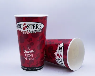 Custom 100% bioded compost Single Wall Hot Cold Drink PLA Cubra el café taza de papel con la tapa de CPLA