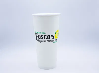 Custom 100% bioded compost Single Wall Hot Cold Drink PLA Cubra el café taza de papel con la tapa de CPLA