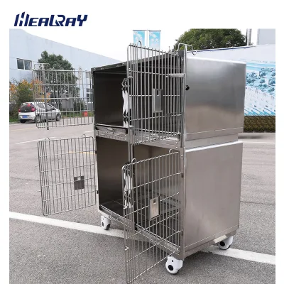 Alta calidad Baja Precio Servicio pesado duradero soldado Perro inoxidable Jaula exterior de acero para perros pequeños