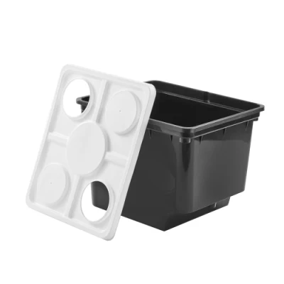 11L Sistema de Cultivo Hidropónico Dutch Bucket con Codos de Sifón