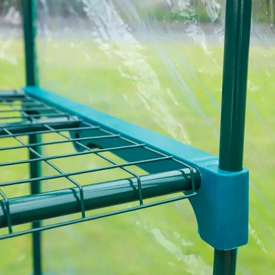 Portátil de 2 niveles de efecto invernadero de jardín al aire libre CUBIERTA Cubierta de PVC Mini jardín invernadero