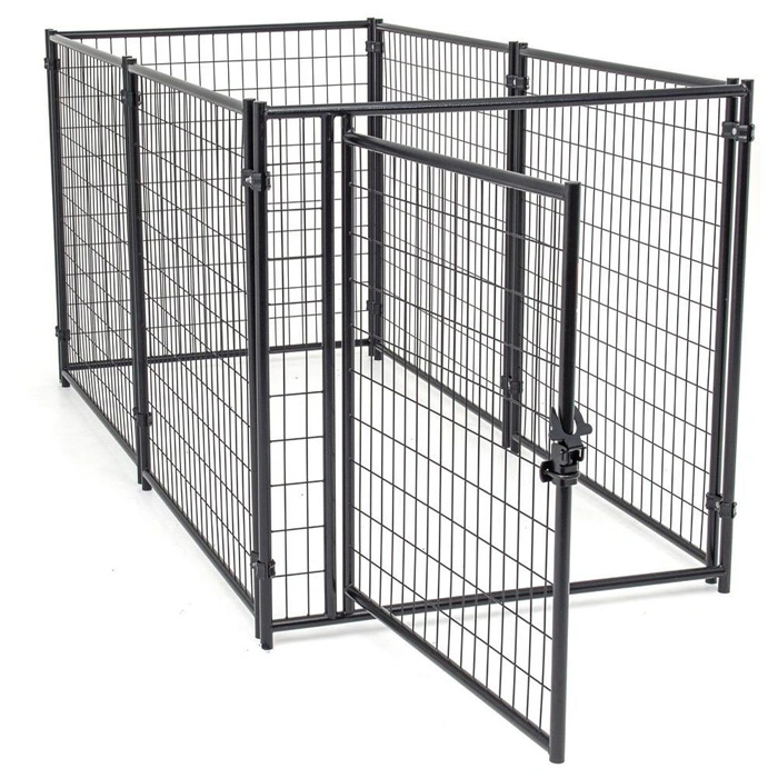 Collapsible Heated Iron Fence Dog Yard Kennel XL Large Kennels for Dogs Pet Gates &amp; Pens