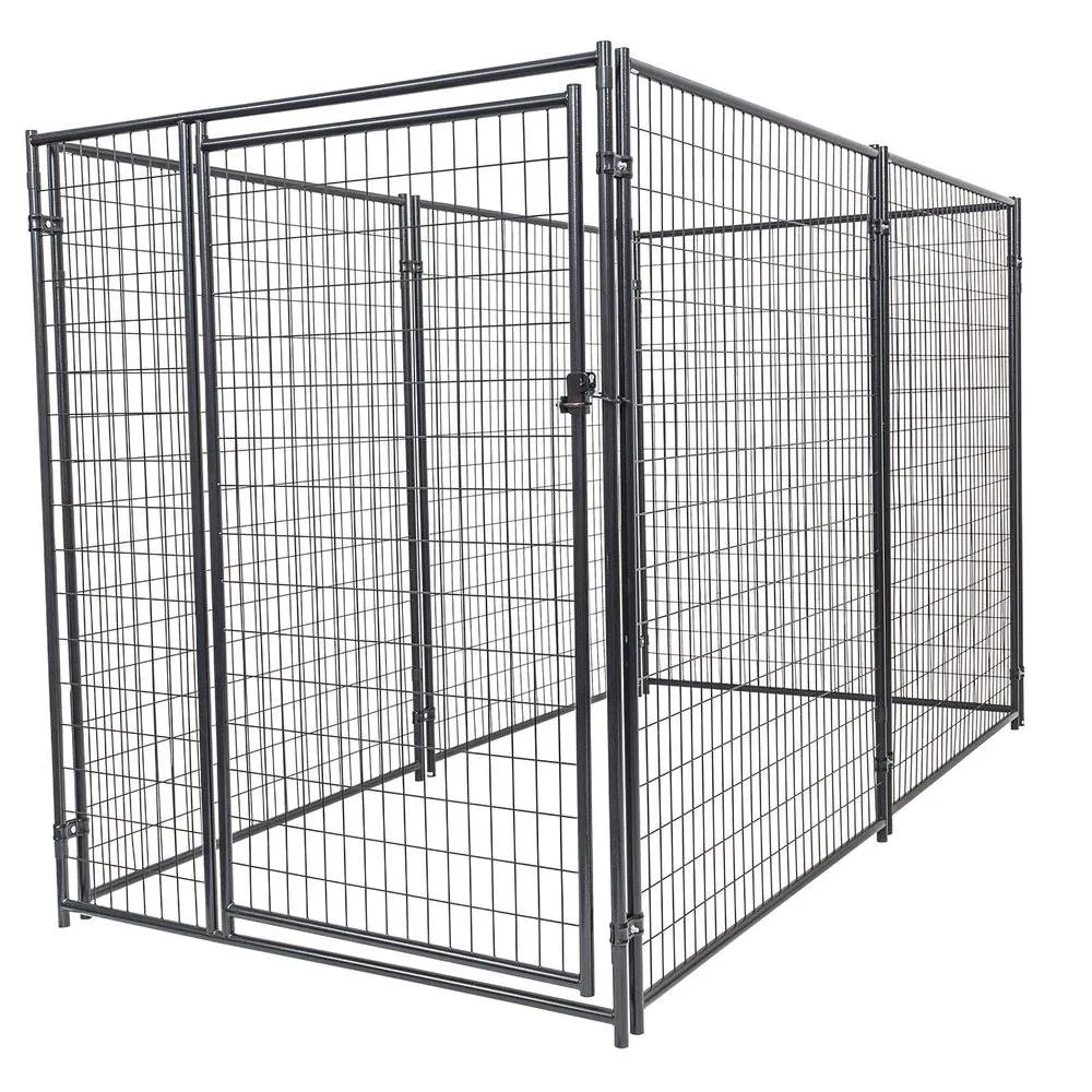 Collapsible Heated Iron Fence Dog Yard Kennel XL Large Kennels for Dogs Pet Gates &amp; Pens