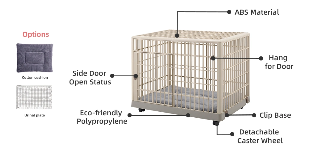 Foldable Luxury Large Factory Cat Crates Extra Wide Pedal Dog Kennels Outdoor Pet Cages for Large Dog