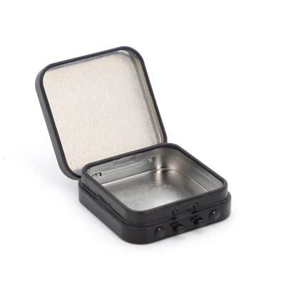 120mm X 61.7mm - White Tin Custom 100% Recyclable Child Resistant Hinged-Lid Large Joint Box