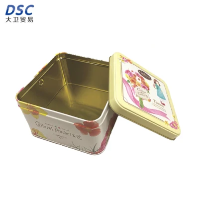 Handle Iron Box Candy Biscuit Packaging Small Handle Tin Rectangular Handle Tin