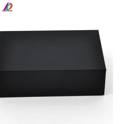 Wholesale Luxury Foldable Black Color Packaging Boxes with Logo Printing