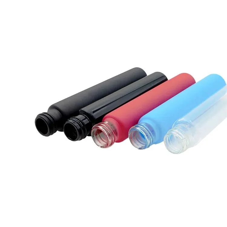 120mm Flower Packaging Black Glass Tubes with Cr Cap