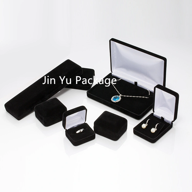 Luxury Handmade Elegant Metal Velvet Necklace Gift Jewelry Packing Box