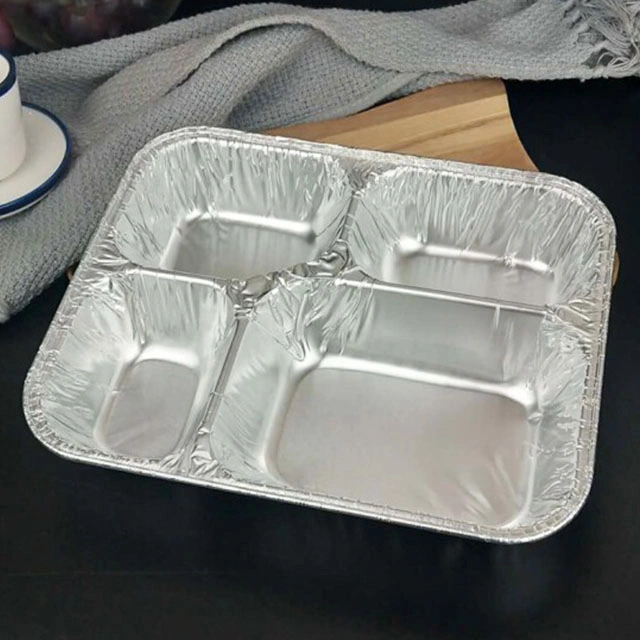 Golden Seal Tin Foil Lunch Box High-End Takeaway Roast Fish Roast Duck Package Tin Foil Box