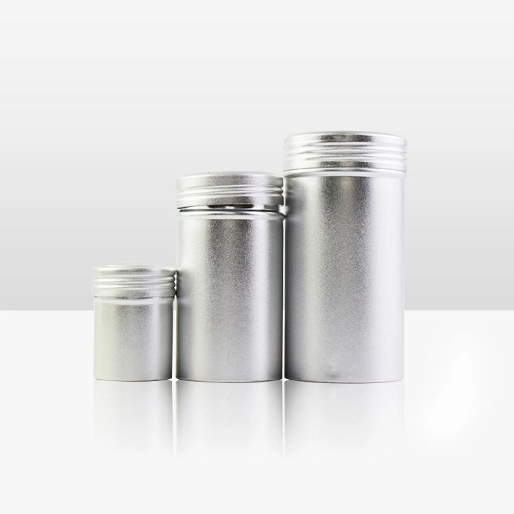 Customer Unique Design Round Screw Lid Metal Tin Box for Cosmetic Lip Balm