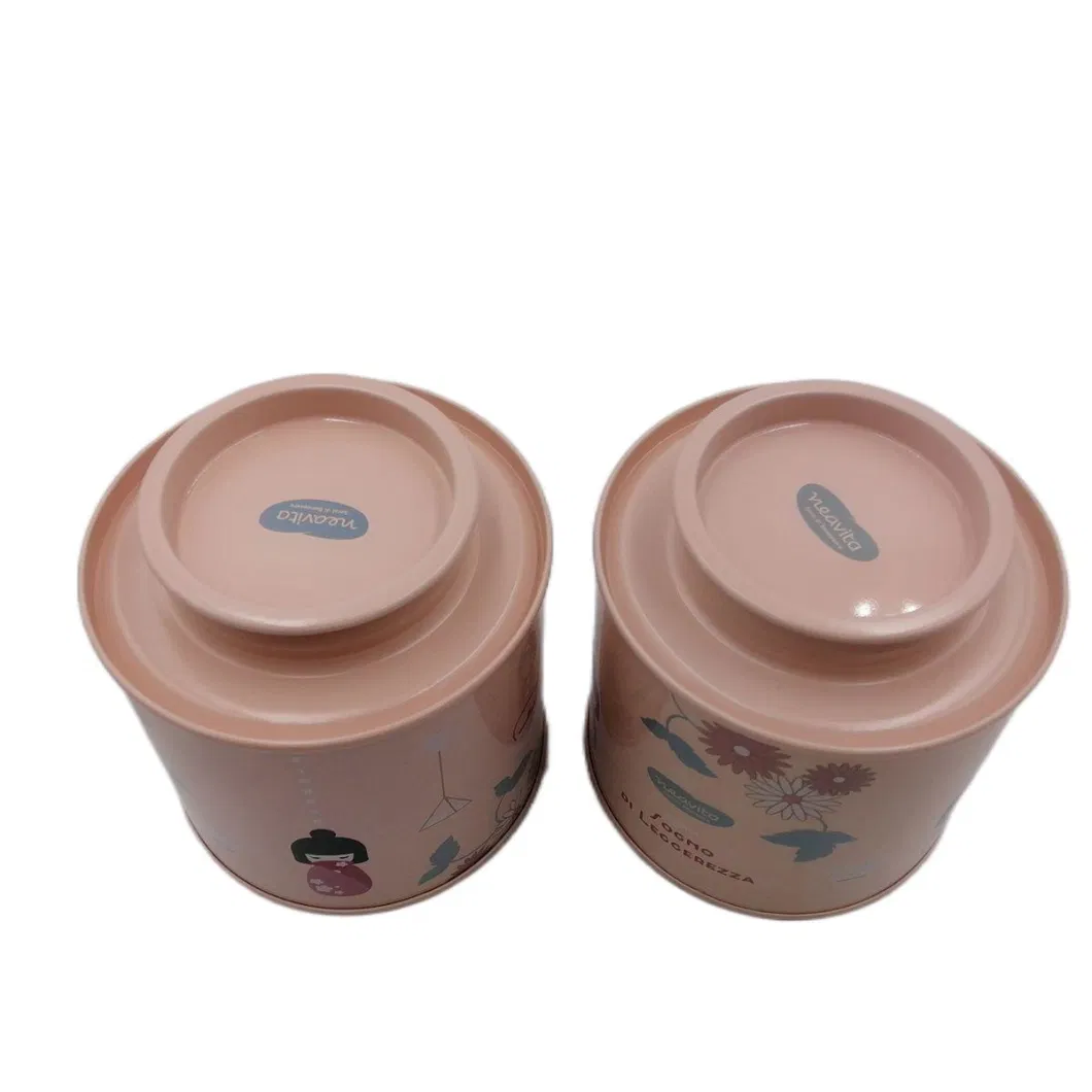 Custom Logo High Quality Recyclable Eco-Friendly Food Grade Empty Round Tin Box