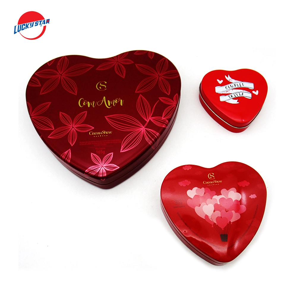 Heart-Shaped Gift or Candy Tin Box