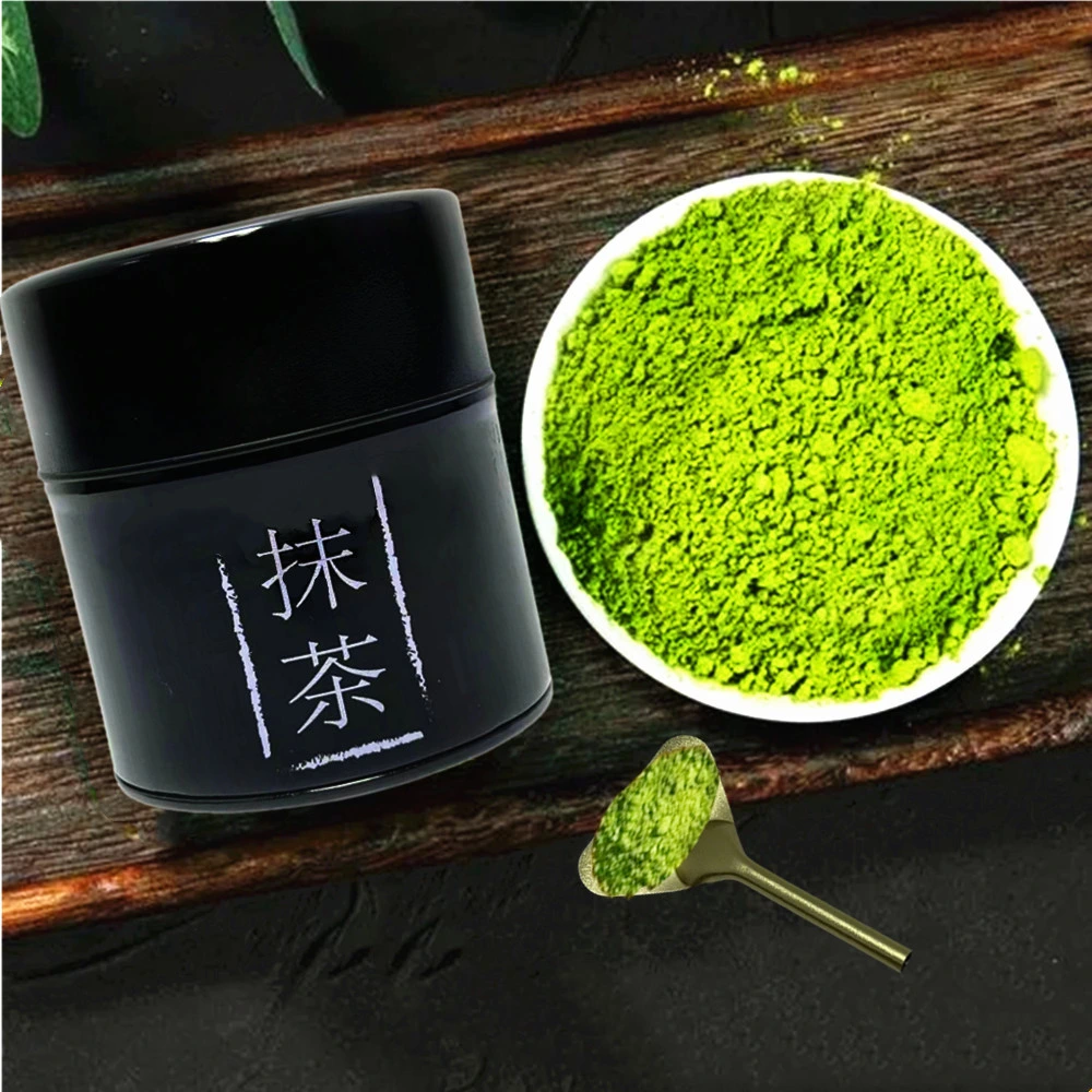 Wholesale Custom Metal Round Can Container White Black Matcha Tin Jar for Loose Tea Can and Matcha Spice