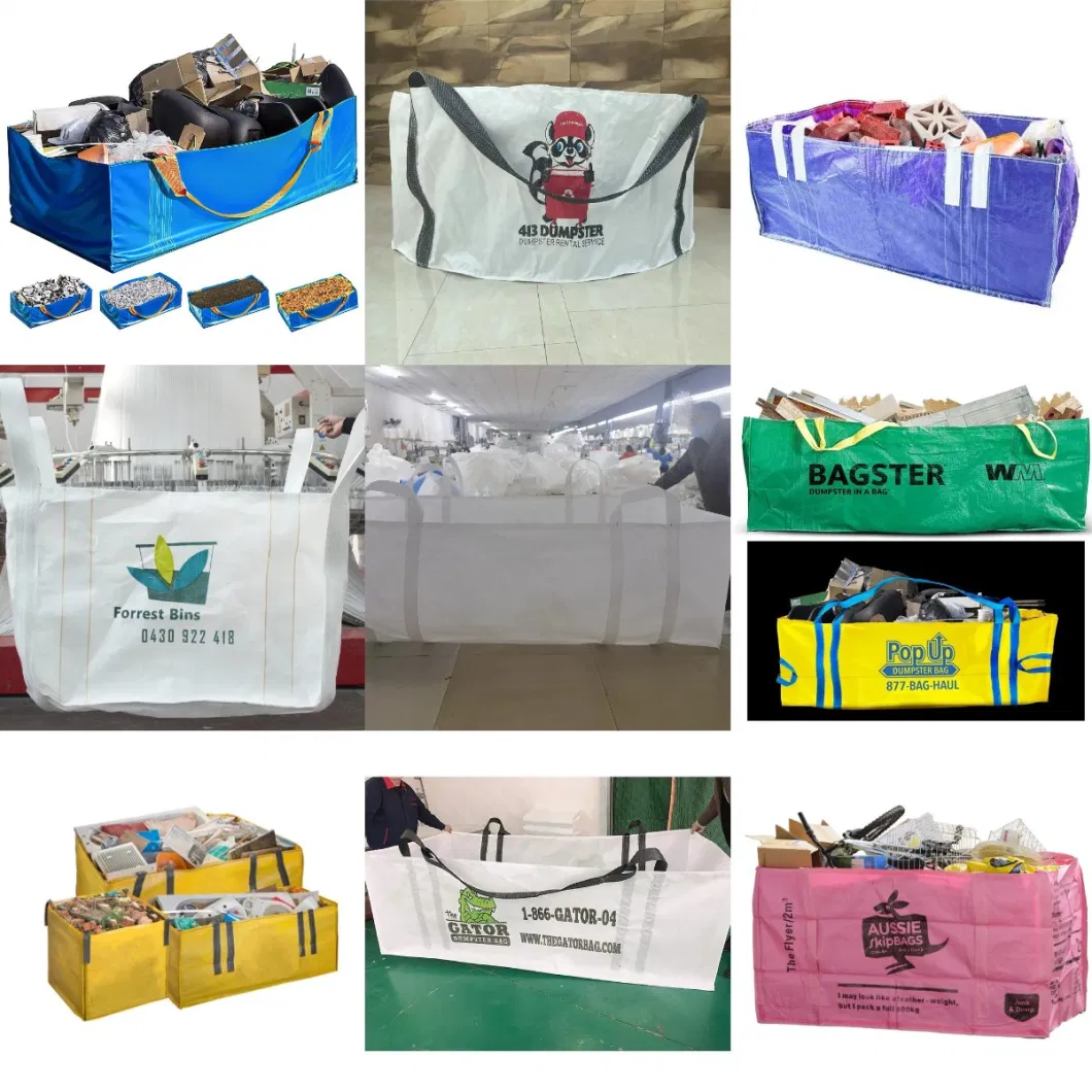 High Quality Polypropylene Skip Bags Recycling 1000kg Packing Big FIBC Jumbo Bag for Sand