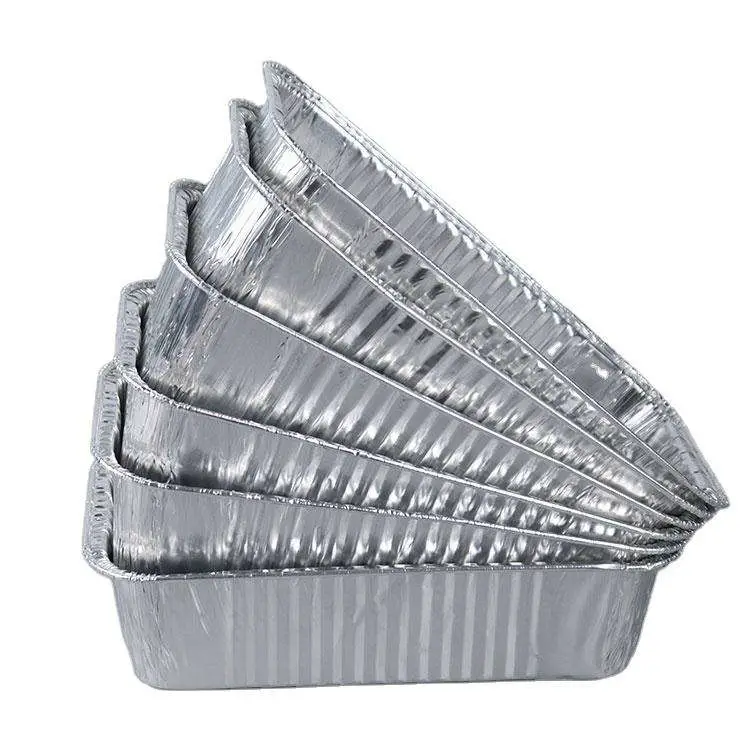 Carbon Baked Packaging Barbecue Tray Tin Aluminum Foil Lunch Box