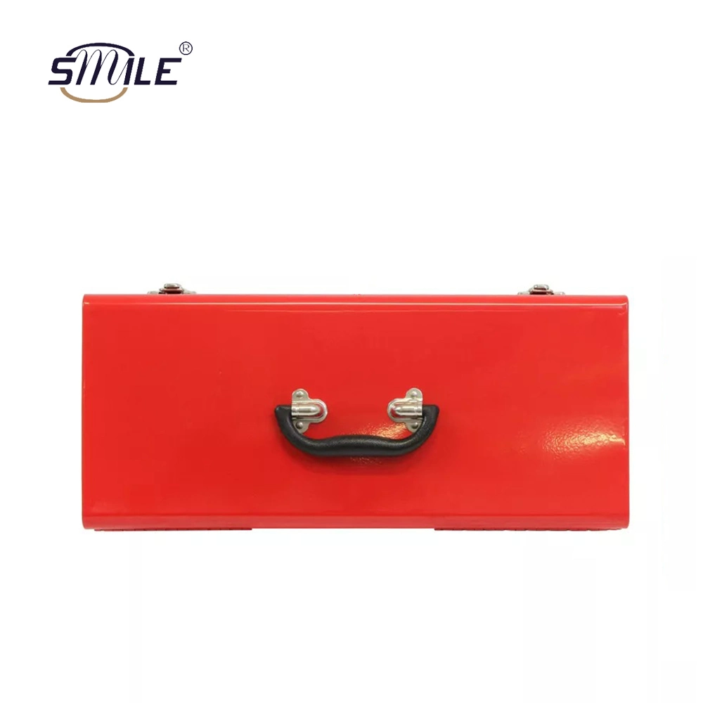 Smile Safe and Sturdy Equipment Metal Toolbox Hard Case with Small Tools