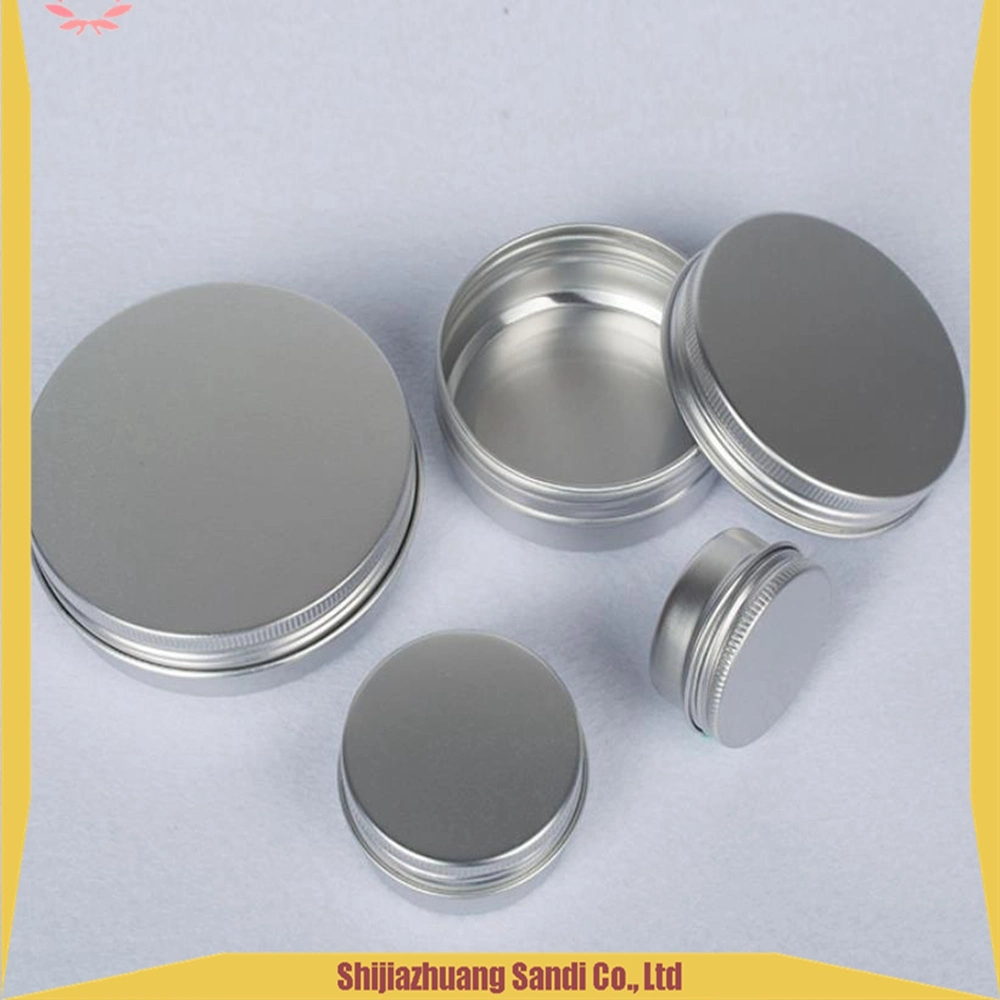 Empty Storage Container Bottle Aluminum Cosmetic Jars 5g 10g 15g 20g Silver Black Metal Aluminum Tin