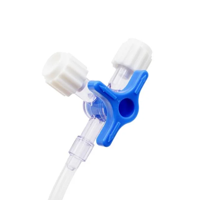 Medical IV Three-Way Stopcock with Luer Lock Valve