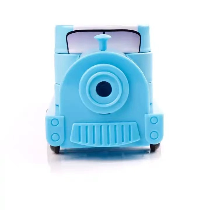 Can Be Customized Tin Train Shape Multi-Function Pencil Case Sharpener