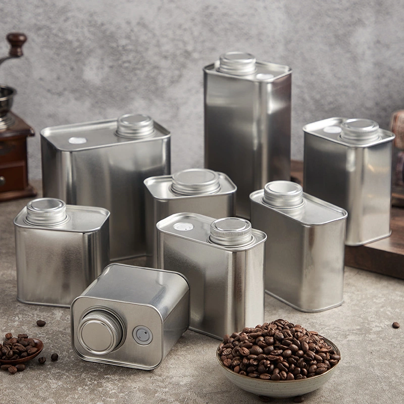 Wanchuang Coffee Bean Tobacco Storage Packaging Metal Container Tin Can with Valve