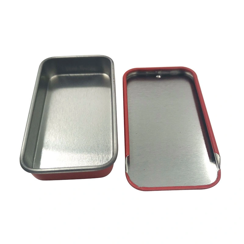 Empty Small USB Guitar Picks Packaging Sliding Tin Cans Custom Logo Metal Tin Box