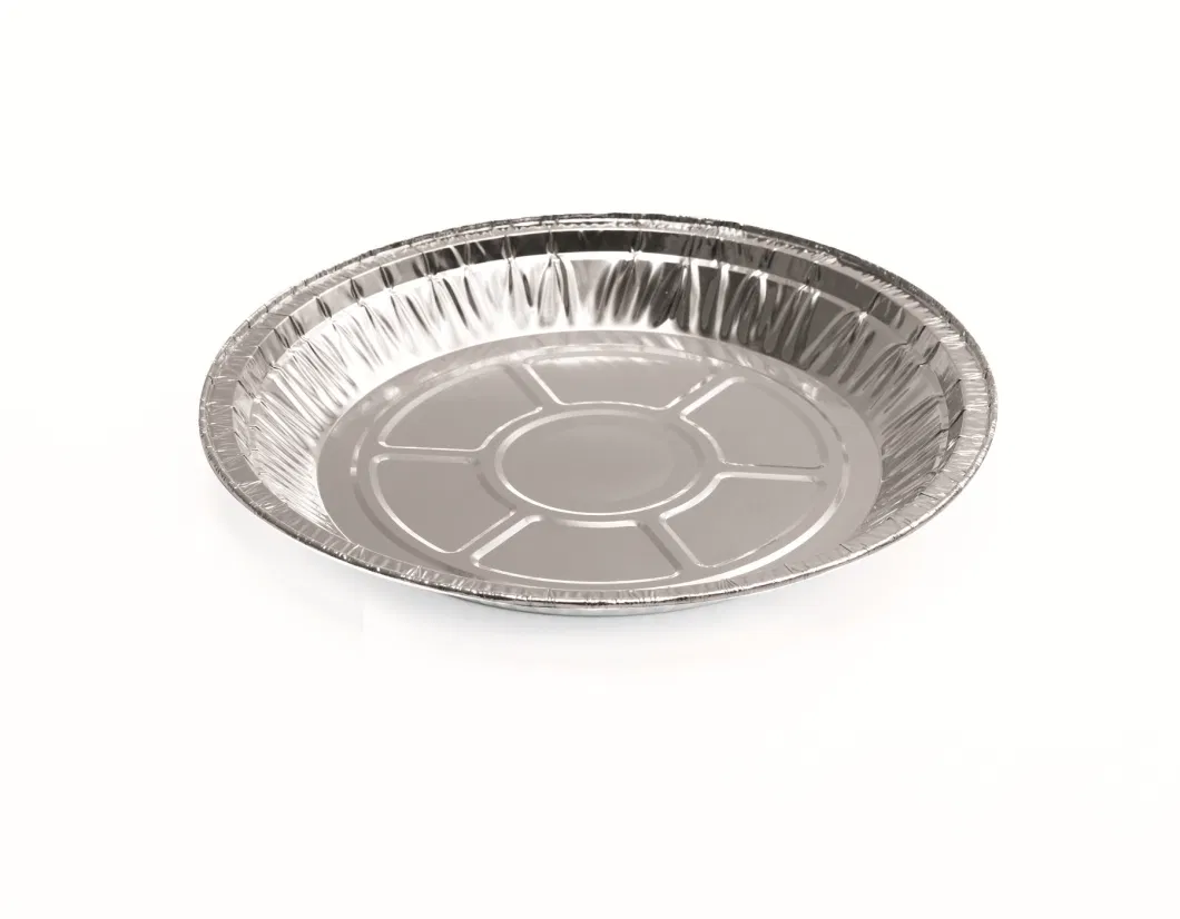 Round 500ml Aluminum Foil Takeaway Packaging Box High-End Golden Thickened Sealable Fast Food Tin Box with Lid