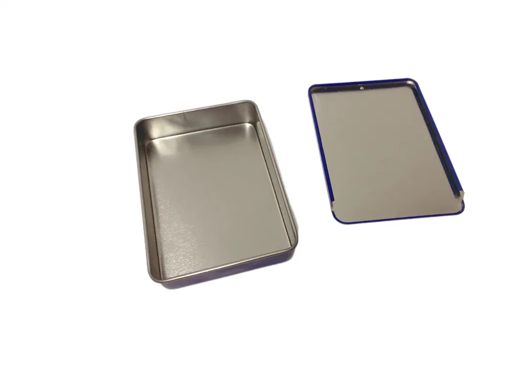 Factory Price Rectangle Metal Tin Box Packaging Tin Can Gift Tin with Sliding Lid Tin Box