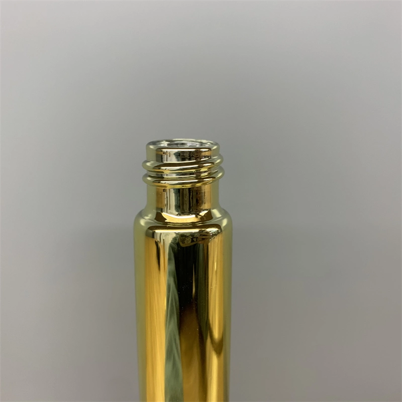 115mm Electroplated Golden Glass Joint Tube Custom Blunt Tubes with Child Resistant Lid