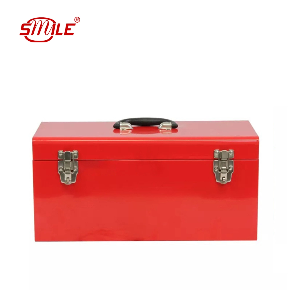 Smile Safe and Sturdy Equipment Metal Toolbox Hard Case with Small Tools