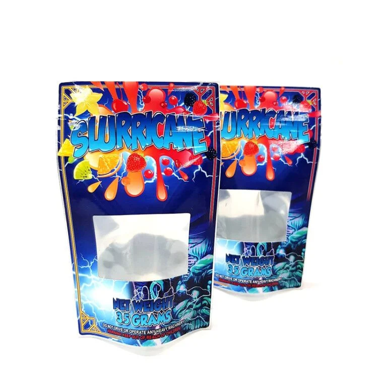 1g 3.5g 7g 14G 28g Ca Mjr Mylar Plastic Food Grade Laminated Bag Smell Proof Child Resistant Heat Sealed Container with Zip Lock Rice Weed Cigar Sugar