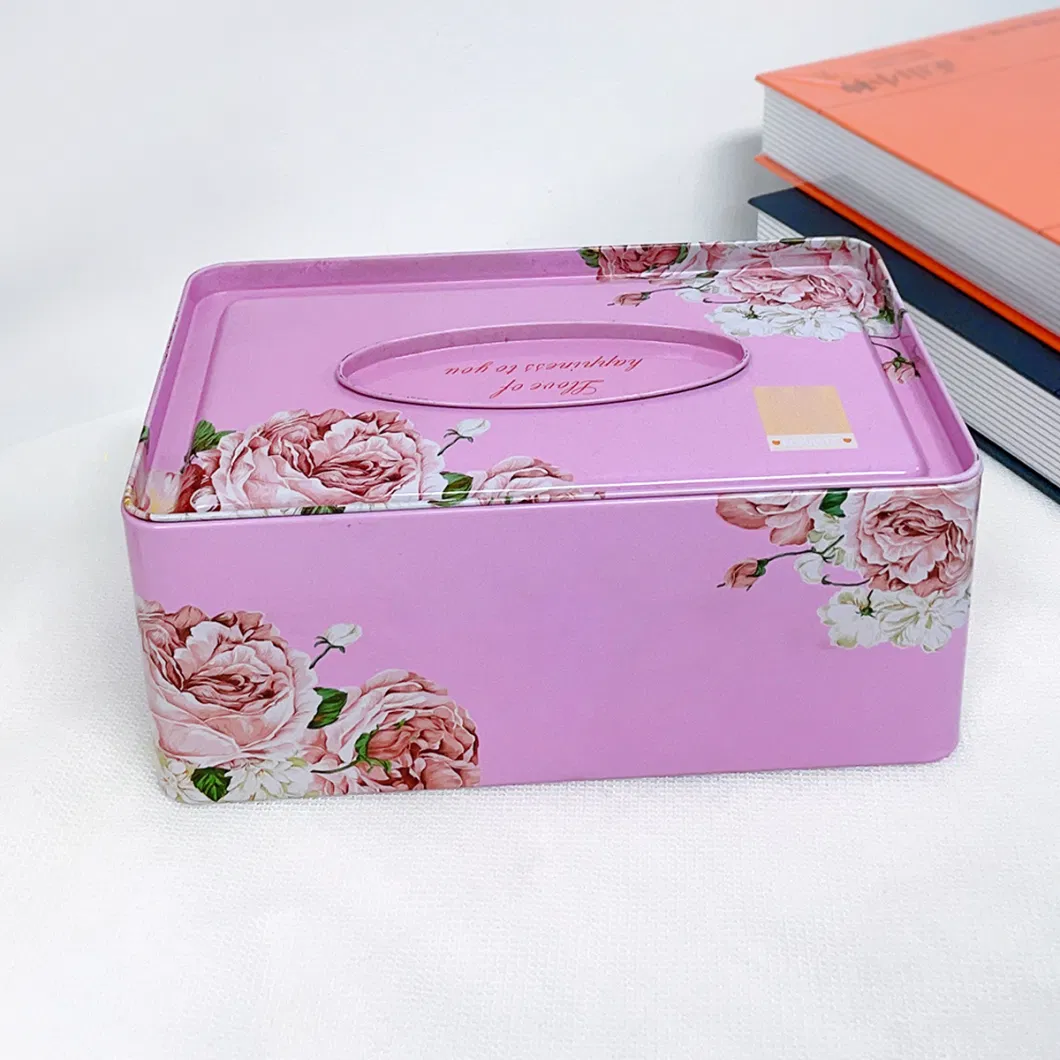 Manufacturers Supply Kitchen Bedroom Paper Tin Plate Metal Tin Box