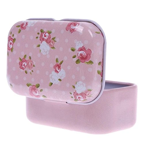 Mini Tin Metal Container Small Lovely Storage Box Case