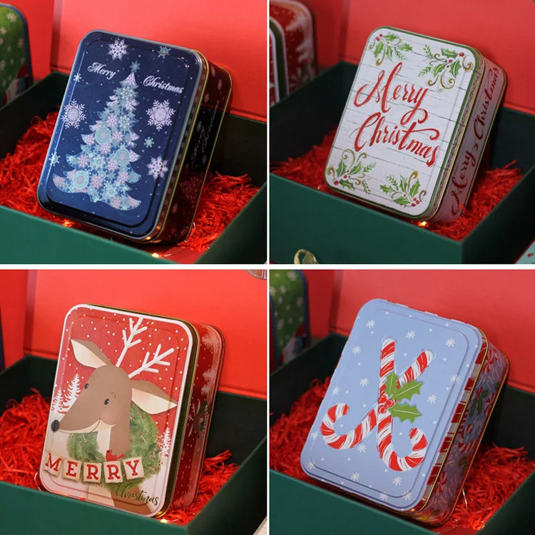 Customizable Factory Screw Top Jerry Gift Candy Christmas Cake Tin Box