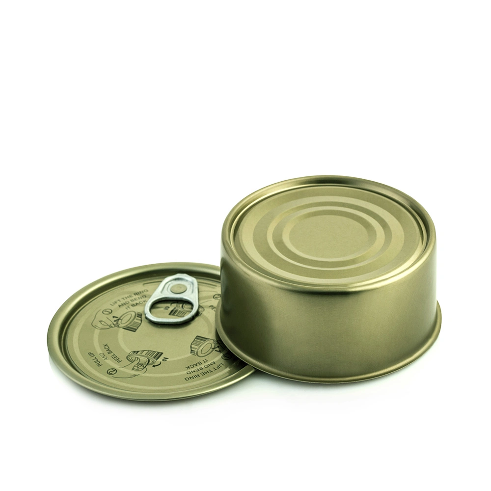 Hongbo Manufacture 73mm Golden Silver Color Easy Open Top Lid Tin Open for Food Cans Packaging