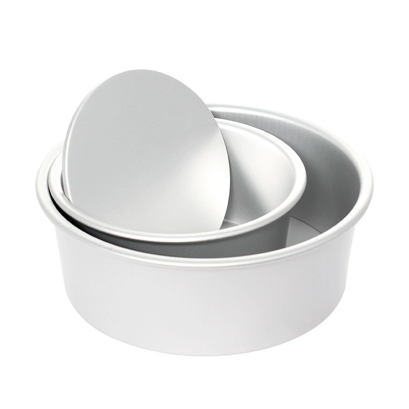 Round Cake Tin with Removable Base Aluminum Alloy Round Cake Pan Round Cake Bakeware Esg14411