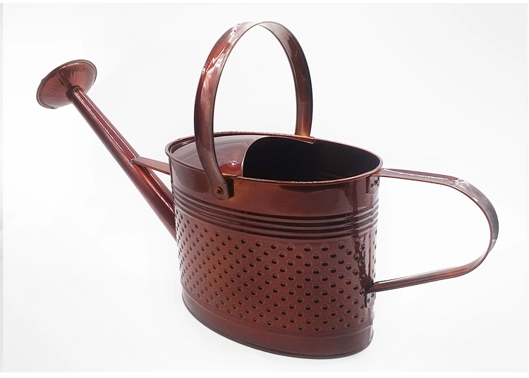 6.7L Large Capacity Garden Galvanized Metal Watering Can