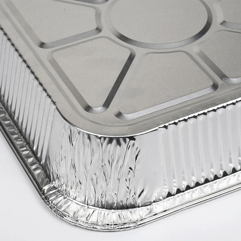 Wholesale Disposable BBQ Tin Foil Tray Aluminum Foil Takeaway Packing Box Aluminum Foil Container Pans