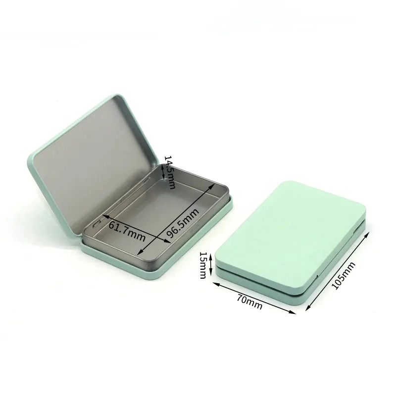 Mini Rectangular Metal Tin Box Children&prime;s Candy Box