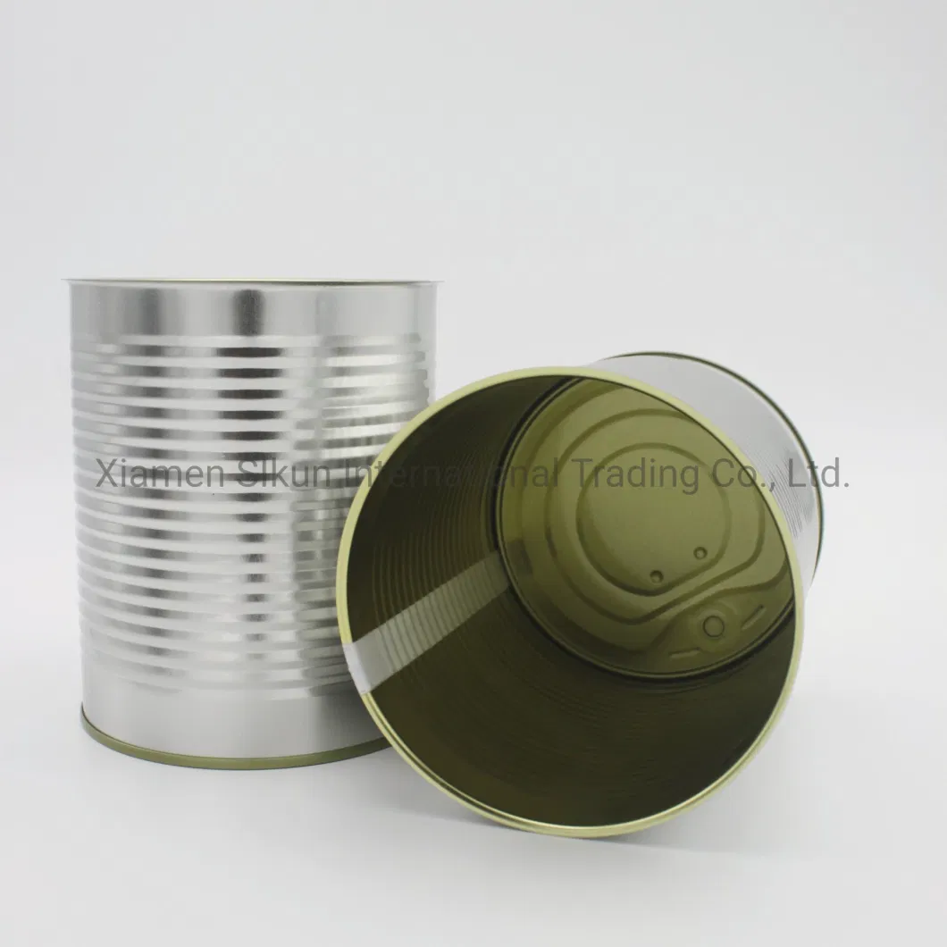 a Large Number Customized 9124# High-Quality Metal Round Tin Can for Wholesale Food Packaging