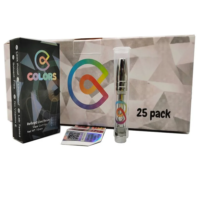 Colors Empty Vape Cartridge Full Ceramic Coils 10 Color Boxes Packaging with Sticker Thick Oil Cart