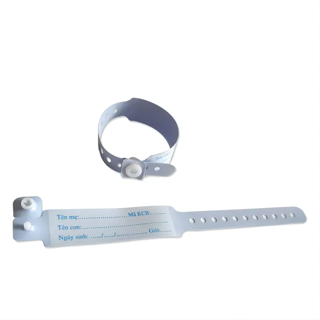 Medical Adult Child Identification Wristband PVC Plastic ID Bracelet