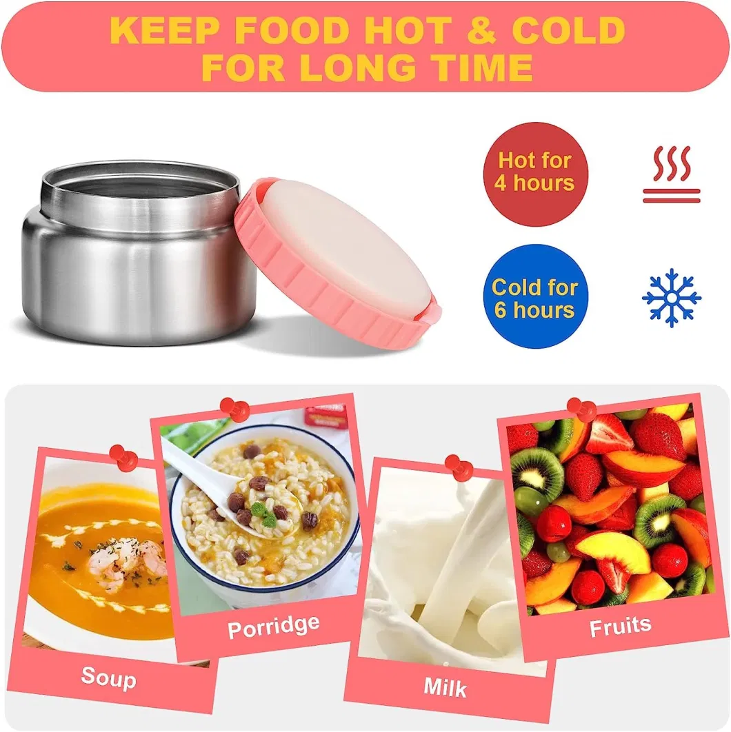 Aohea 250ml Thermal Soup Mug for Kids Children Toddle Food Bottle Jar