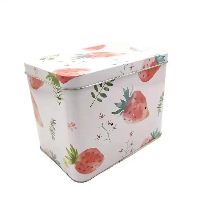 Hot Vintage Flower Tin Box Food Storage Tin Holiday Gift Metal Box